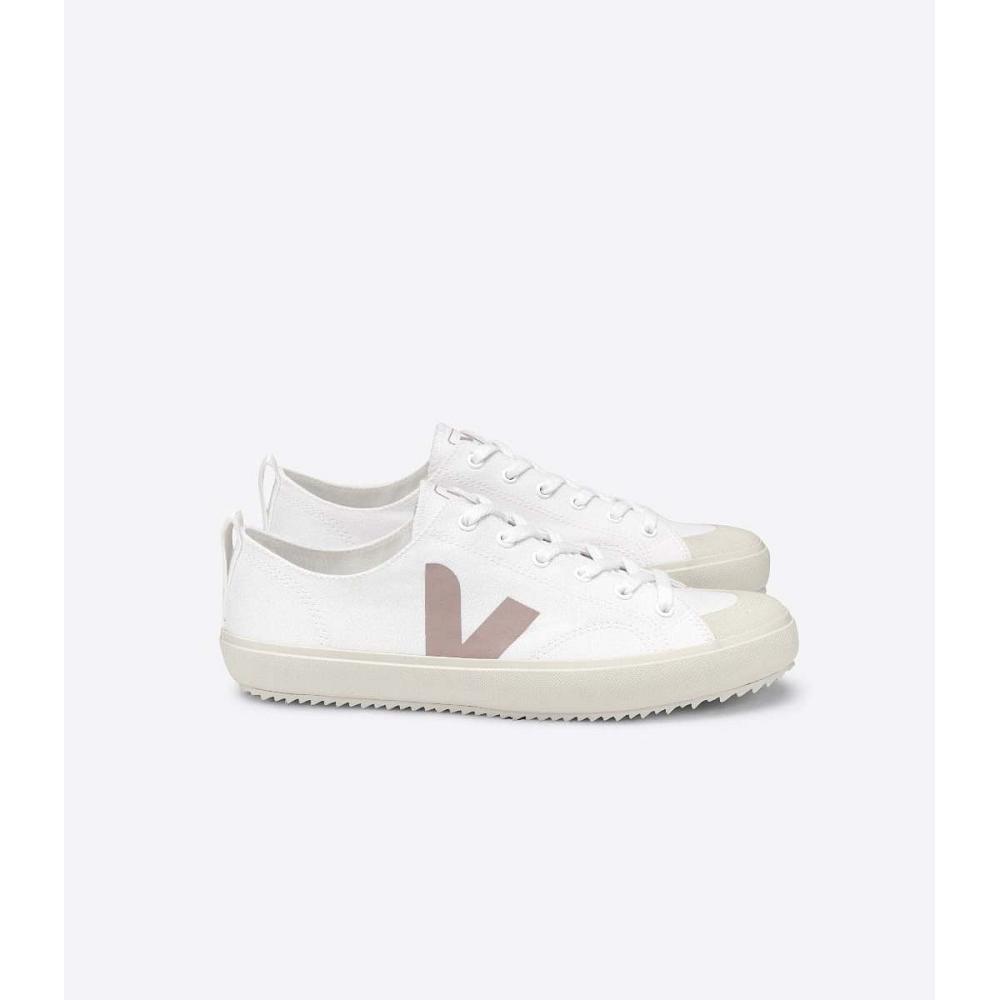 Veja NOVA CANVAS Women\'s Shoes White/Brown | NZ 475YXF